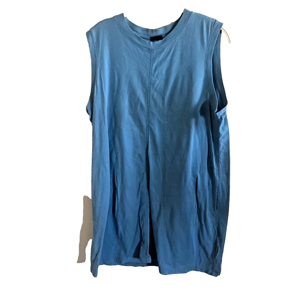 ATM Anthony Thomas Melilo Sleeveless Blue Mini Dress Women's XL‎ Casual Beach
